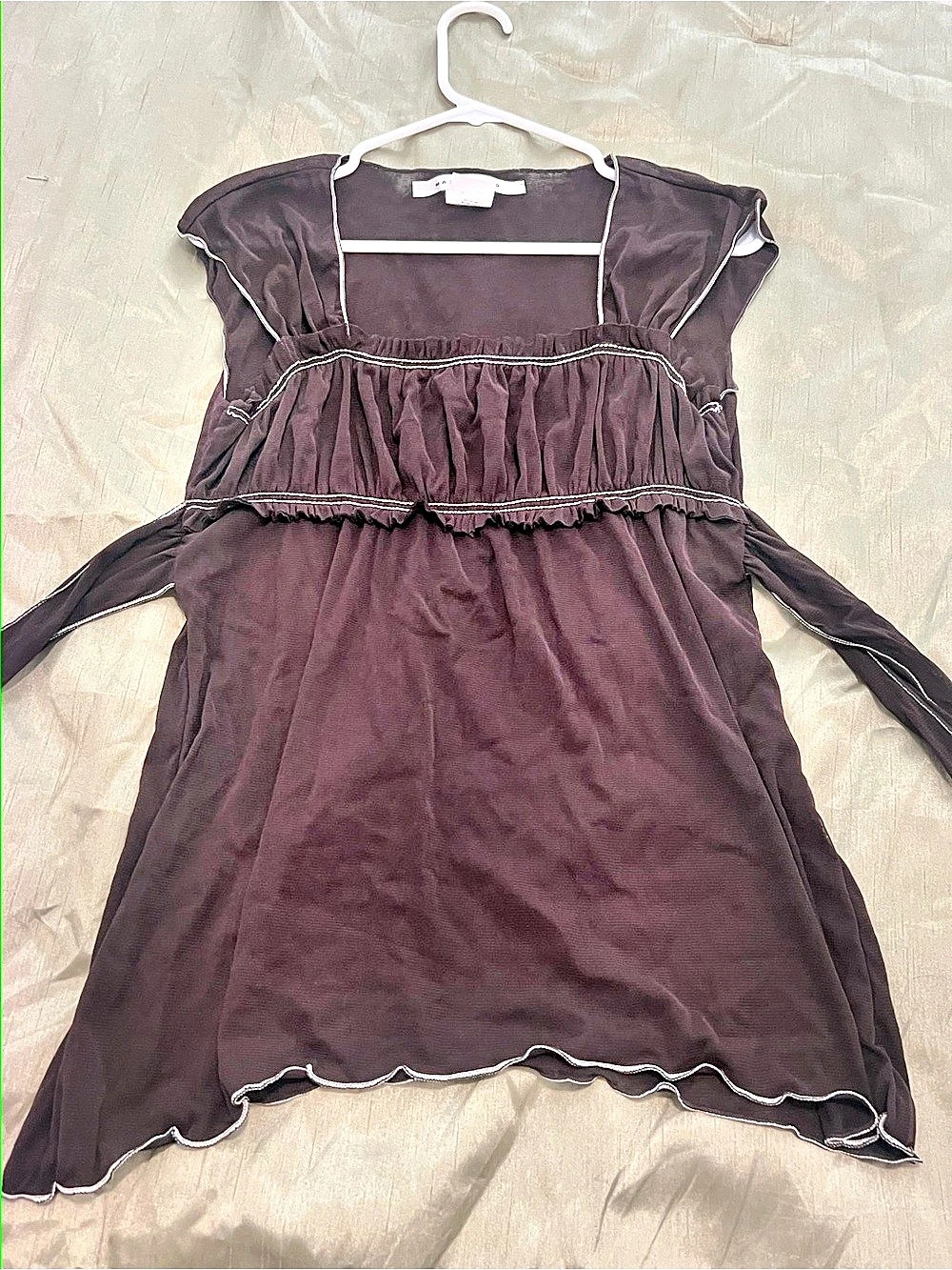 Womens Max Studio Brown Blouse